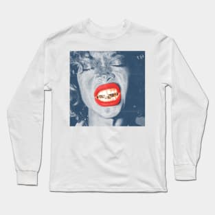 Erykah Badu - Blue Vintage Color Long Sleeve T-Shirt